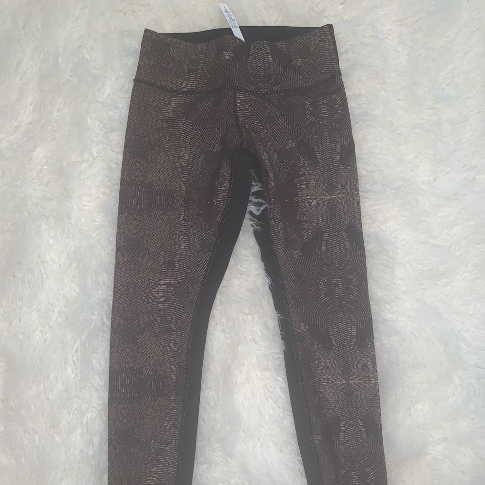 NWOT lululemon golden goddess bead tight